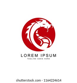 dragon logo template
