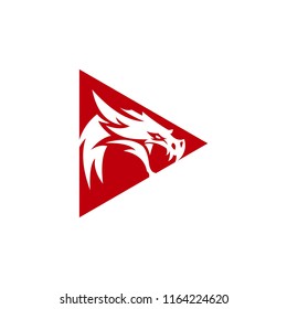 dragon logo template
