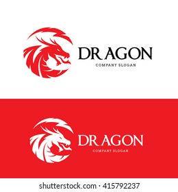 Dragon Logo Template.