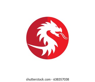 Dragon logo template