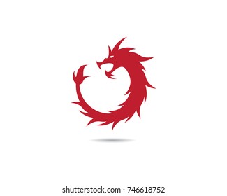 Dragon logo template