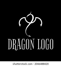 plantilla de logotipo de dragón, adecuada para ser utilizada como logotipos de empresa y para guardar logotipos.