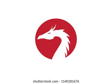 Dragon logo template vector illustration