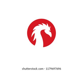 Dragon logo template vector illustration