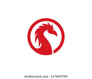 Dragon logo template vector illustration