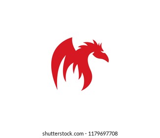 Dragon logo template vector illustration