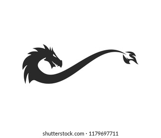 Dragon Logo Template Vector Illustration
