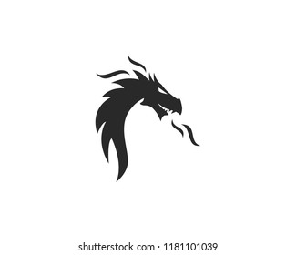 Dragon logo template vector illustration
