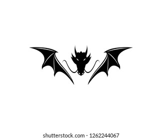 Dragon logo template vector illustration - Vector