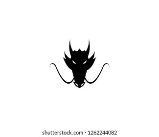 Dragon logo template vector illustration - Vector