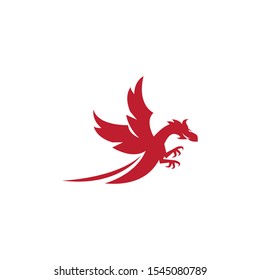 Dragon logo template vector illustration