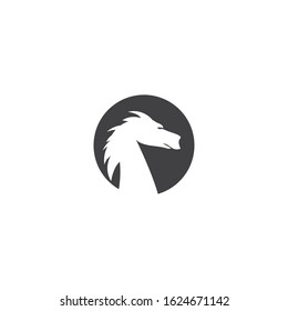 Dragon logo template vector illustration
