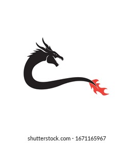 Dragon logo template vector illustration