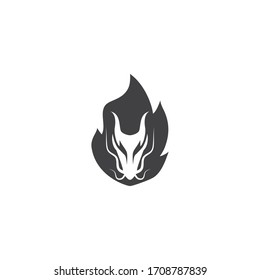Dragon logo template vector illustration