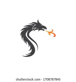 Dragon logo template vector illustration