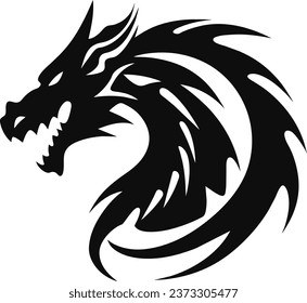 Dragon logo template vector illustration