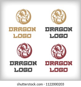 dragon logo vector