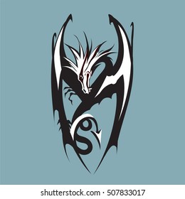 Dragon logo vector