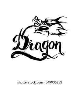 Dragon logo vector