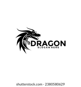 Dragon Logo vector, Creative Dragon Head Logo vector template