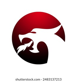 Dragon logo vector with eps format file.
