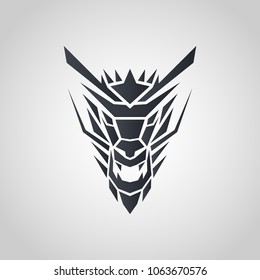 Dragon logo. Vector illustration.