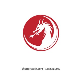 Dragon logo vector illustration