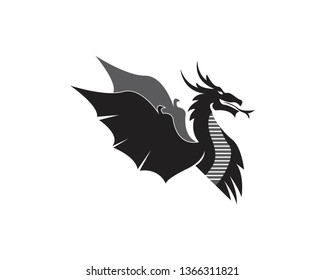 Dragon logo vector illustration