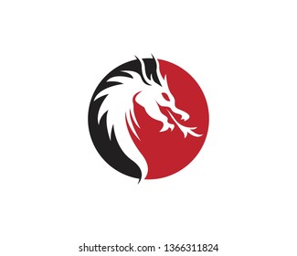 Dragon logo vector illustration