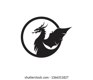 Dragon logo vector illustration