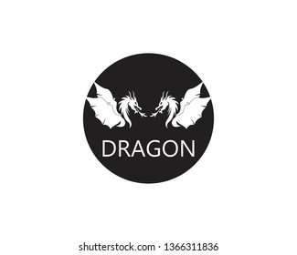Dragon logo vector illustration