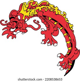 Logo de Dragon - Ilustración vectorial