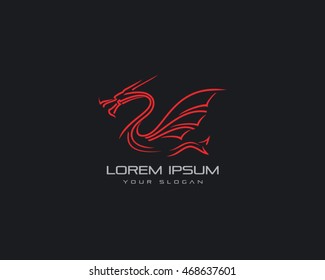 Dragon Logo Vector Illustration