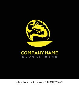 Diseño del vector del logotipo Dragon 