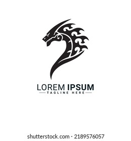 Diseño del vector del logo Dragon  