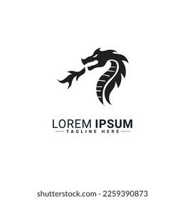 Dragon logo vector illustration design 