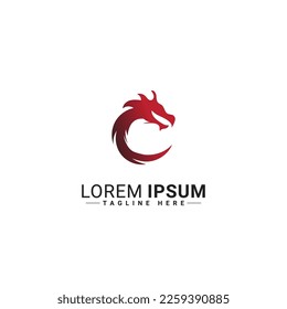 Dragon logo vector illustration design 