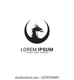 Dragon logo vector illustration design 