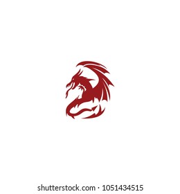 Dragon logo, vector logo template