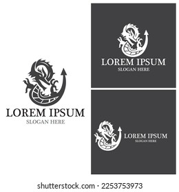 Dragon Logo Vector Template Illustration