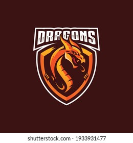 dragon logo for your team and company