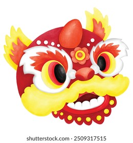 Dragon Lunar Chinese New Year hand draw vector design