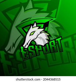 dragon mascot esport illustration logo 