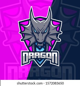 Dragon Mascot Esport Logo Design