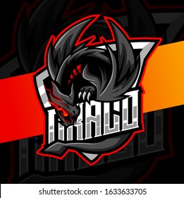 Dragon Mascot Esport Logo Design