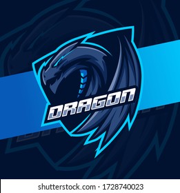 dragon mascot  esport logo design