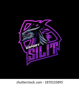 dragon mascot esport logo design