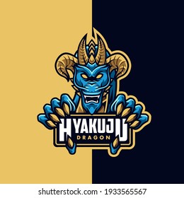 Dragon Mascot Logo Esport Illustration