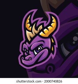 Dragon mascot logo for gaming streamers, and also gaming team