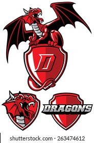 Dragon Mascot Set